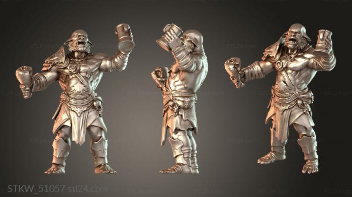 Military figurines (Goblin Caves Hob Goblins Drunk, STKW_51057) 3D models for cnc
