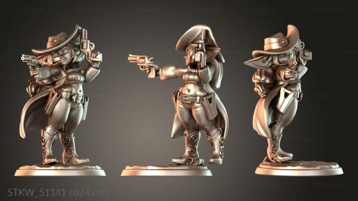 Military figurines (Goblin Gunslinger Gobbo, STKW_51141) 3D models for cnc