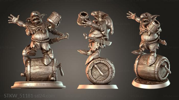 Goblin Monk Barrel Drink
