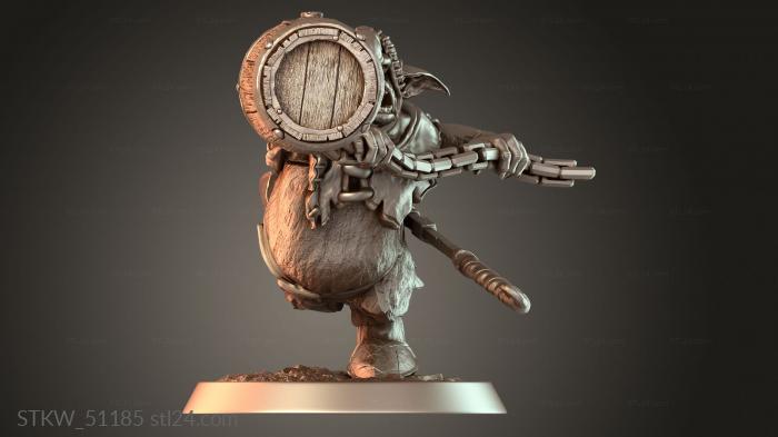 Goblin Monk Falling Barrel