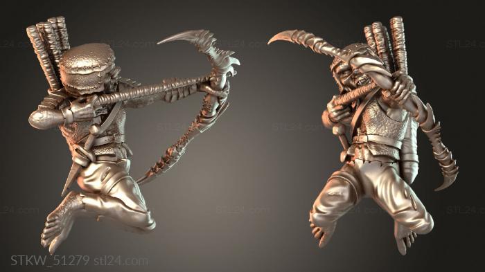 Military figurines (Goblin Spider Warrior, STKW_51279) 3D models for cnc
