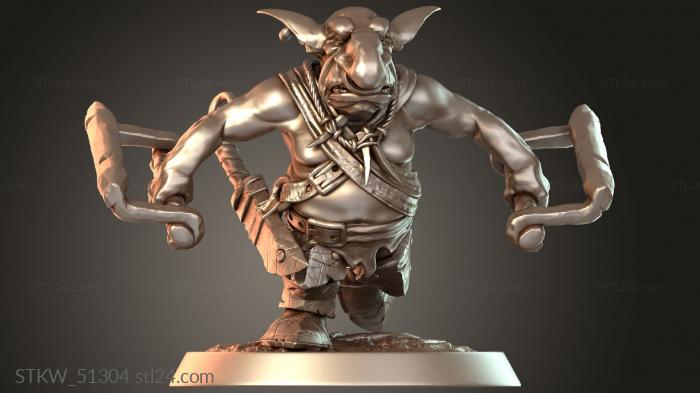 Military figurines (STKW_51304) 3D models for cnc