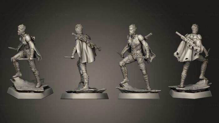 Military figurines (Desert Skirmisher, STKW_5132) 3D models for cnc