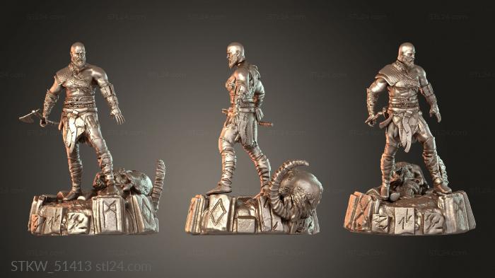 God War Kratos Atreus Armored