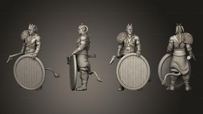 Military figurines (Devil Folk Barbarian, STKW_5142) 3D models for cnc