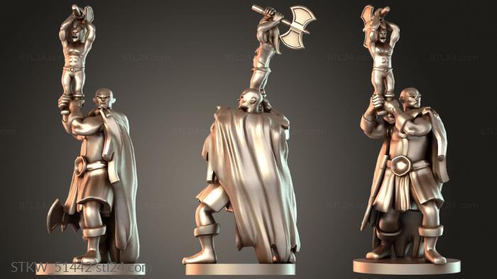 Goliath Barbarian with Halfling Axe