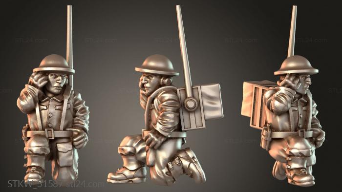Military (ВЕЛИКОБРИТАНСКИЙ ГАУБИЦЕРНЫЙ РАСЧЕТ Браво, STKW_51587) 3D модель для ЧПУ станка