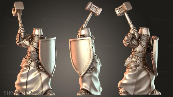 Hammer Knight Helm Shield