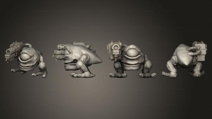 Military figurines (Dogosaur Gunners A 3, STKW_5233) 3D models for cnc
