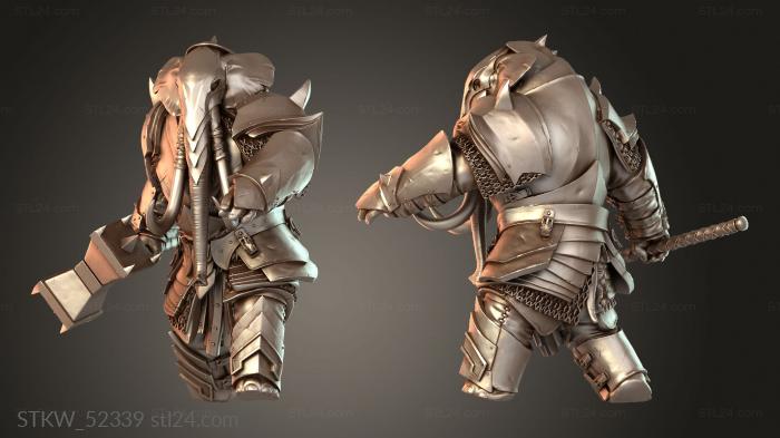 Military figurines (Hammer Step, STKW_52339) 3D models for cnc