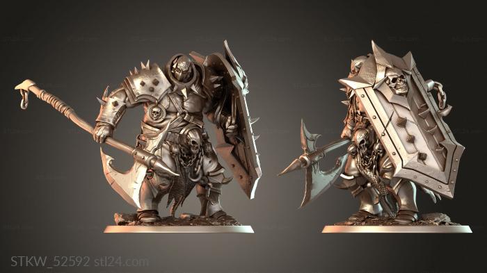 Heavy Soldier Halberd Stand Guard