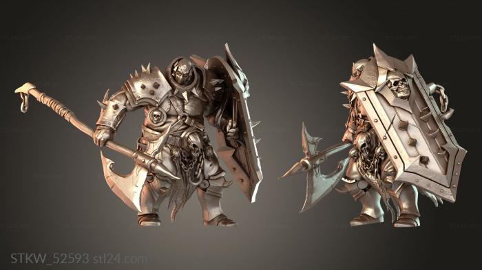 Heavy Soldier Halberd Stand Watch