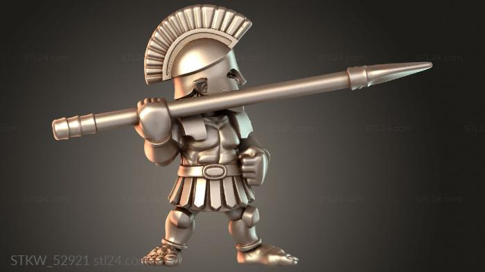 Hoplite warrior shielded