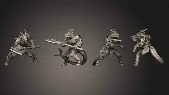Military figurines (DRAGONBORNE ME NU DO, STKW_5313) 3D models for cnc