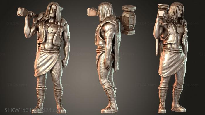Human Barbarian Wulfgar Son Beornegar