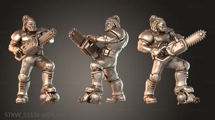 Human chainsaw Helmut Wulf fierce
