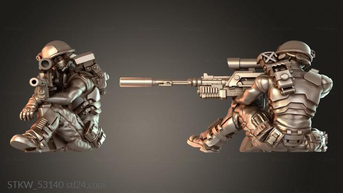 HUMAN COLONIAL MARINE SNIPER ARYAN WOLVA