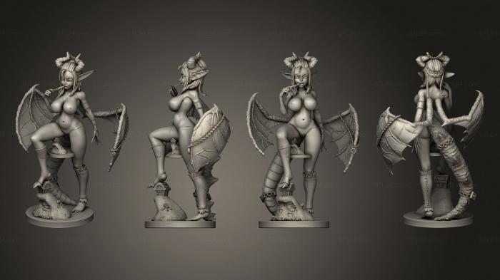 Military figurines (Dragoness Eira Alt Version, STKW_5315) 3D models for cnc