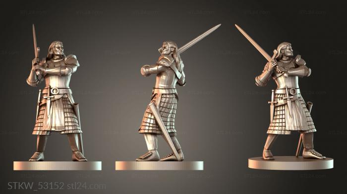 Human Fighter Swinging Sword