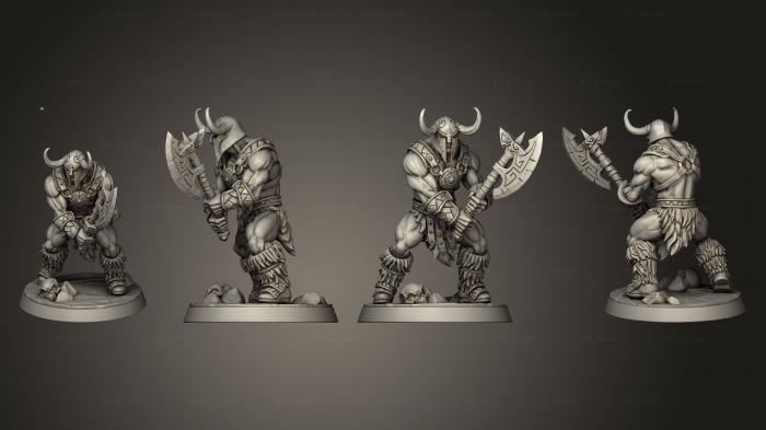 Military figurines (Dragonpeak Barbarian A, STKW_5321) 3D models for cnc