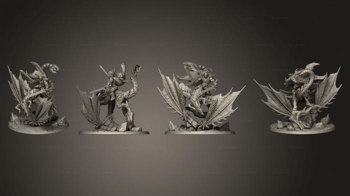 Military figurines (Dragonpeak Wyvern, STKW_5328) 3D models for cnc