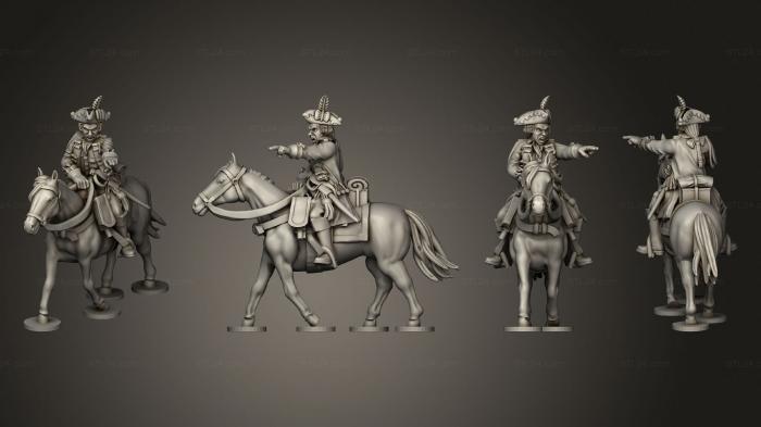 Military figurines (dragoon officer, STKW_5330) 3D models for cnc