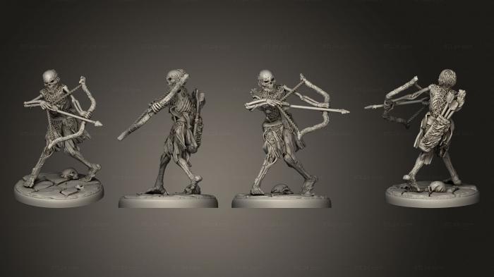 Military figurines (draugr 1 archer, STKW_5340) 3D models for cnc