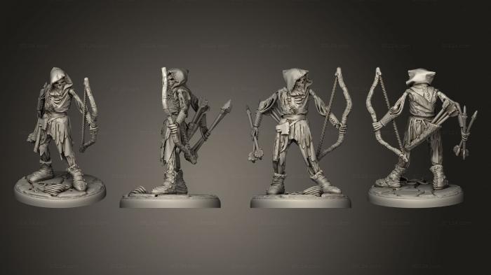 Military figurines (draugr 5 archer, STKW_5348) 3D models for cnc