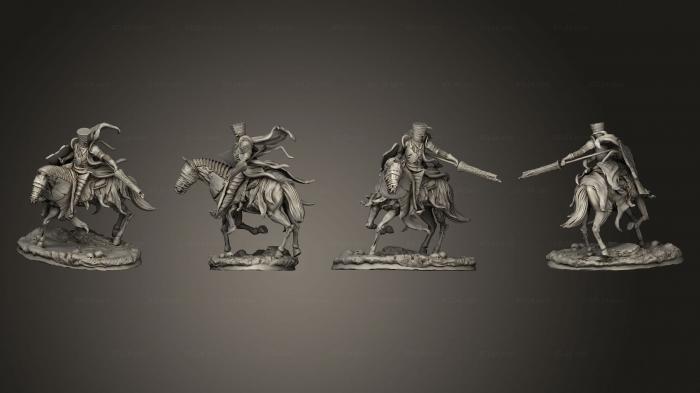 Military figurines (Dread Horsemen 02, STKW_5355) 3D models for cnc