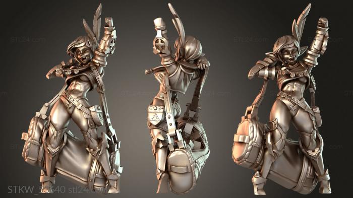Military figurines (Inara loothoarder, STKW_53640) 3D models for cnc