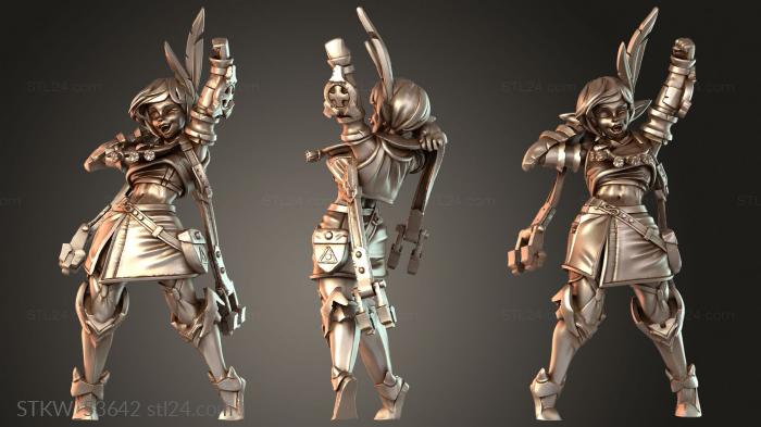 Military figurines (Inara loothoarder clothed bag, STKW_53642) 3D models for cnc