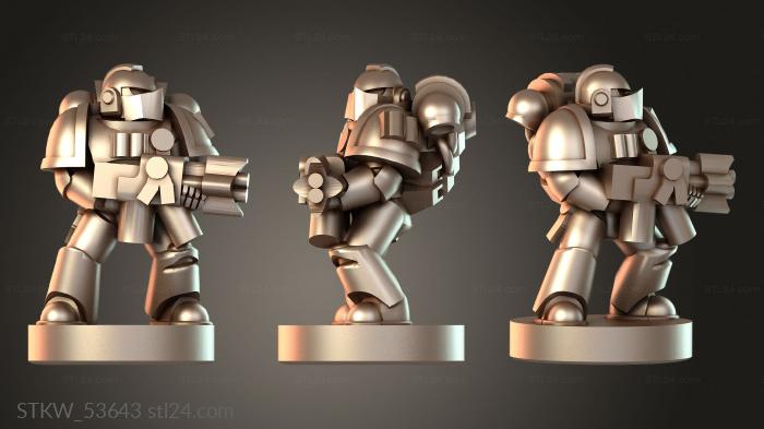 Military figurines (Incinerator, STKW_53643) 3D models for cnc