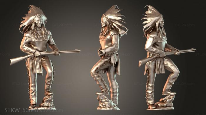 Indian Chief with Rifle hauptling