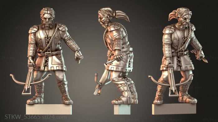 Military figurines (Infantry all forces, STKW_53665) 3D models for cnc