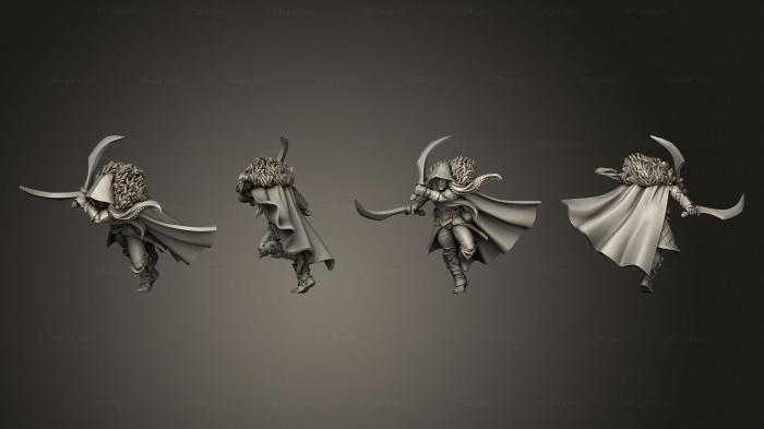 Military figurines (Drow Fighter ver 1, STKW_5375) 3D models for cnc