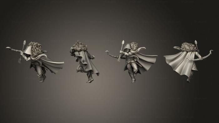 Military figurines (Drow Fighter ver 3, STKW_5377) 3D models for cnc
