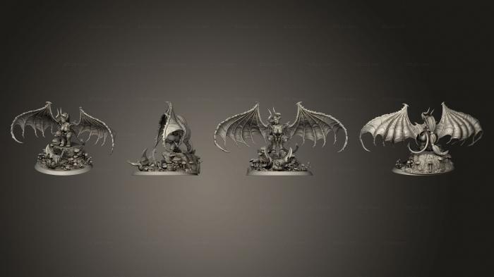 Military figurines (Drow Greater Demonic Valkyrie, STKW_5378) 3D models for cnc
