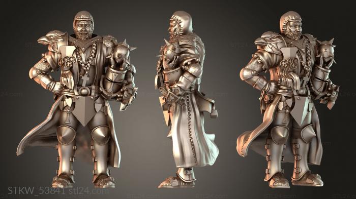 Military figurines (Inquisicion blitzer armored, STKW_53841) 3D models for cnc