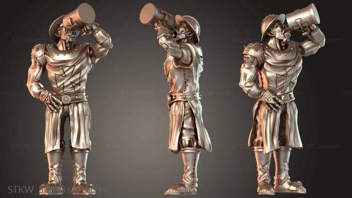 Military figurines (Inquisicion corredor cervecero, STKW_53843) 3D models for cnc