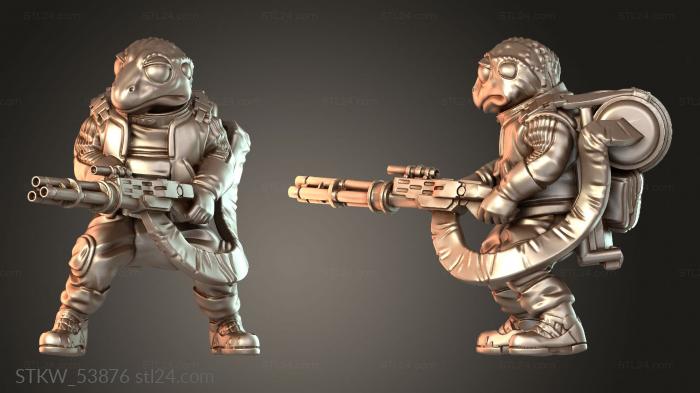 Military figurines (Insurgent Cell hostile, STKW_53876) 3D models for cnc