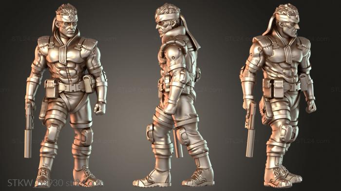 Military figurines (Intruder quiet, STKW_53930) 3D models for cnc