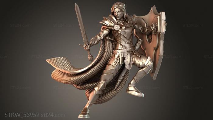 Military figurines (Iohanna Lightheart Figure, STKW_53952) 3D models for cnc