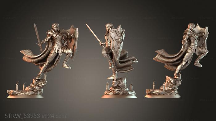 Military figurines (Iohanna Lightheart swift, STKW_53953) 3D models for cnc