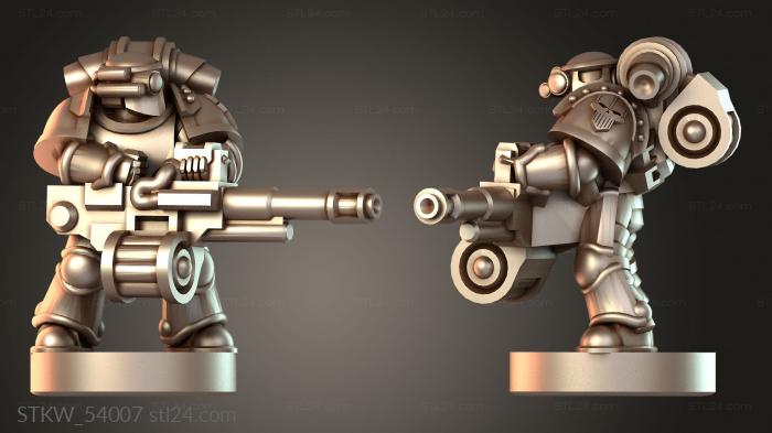 Military figurines (Iron Havoc brave, STKW_54007) 3D models for cnc