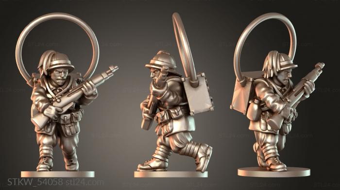 Military figurines (Italy ARMY RADIO precise, STKW_54058) 3D models for cnc