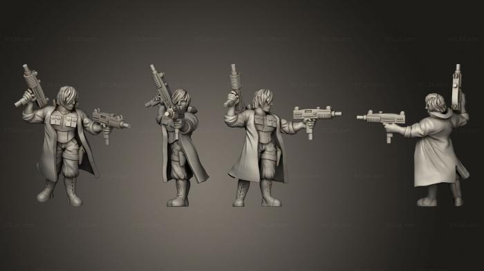 Military figurines (Dual Uzi A, STKW_5406) 3D models for cnc