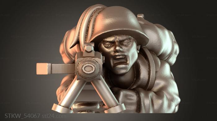 Military figurines (ITALY AT ITA RIFLE B, STKW_54067) 3D models for cnc