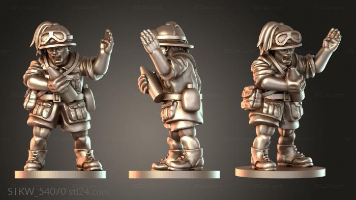 Military figurines (ITALY Crew ITA MC GUNNER, STKW_54070) 3D models for cnc
