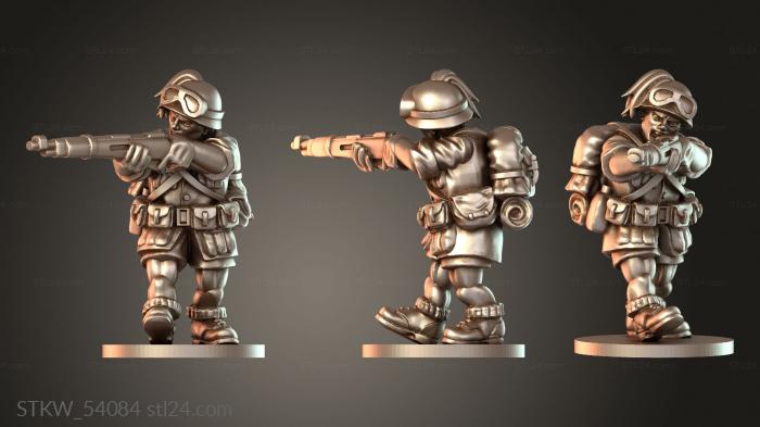 Military figurines (ITALY RIFLEMEN ITA RIFLEMAN steadfast, STKW_54084) 3D models for cnc
