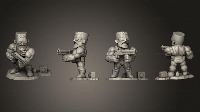 Military figurines (Duke Nukem 23, STKW_5411) 3D models for cnc